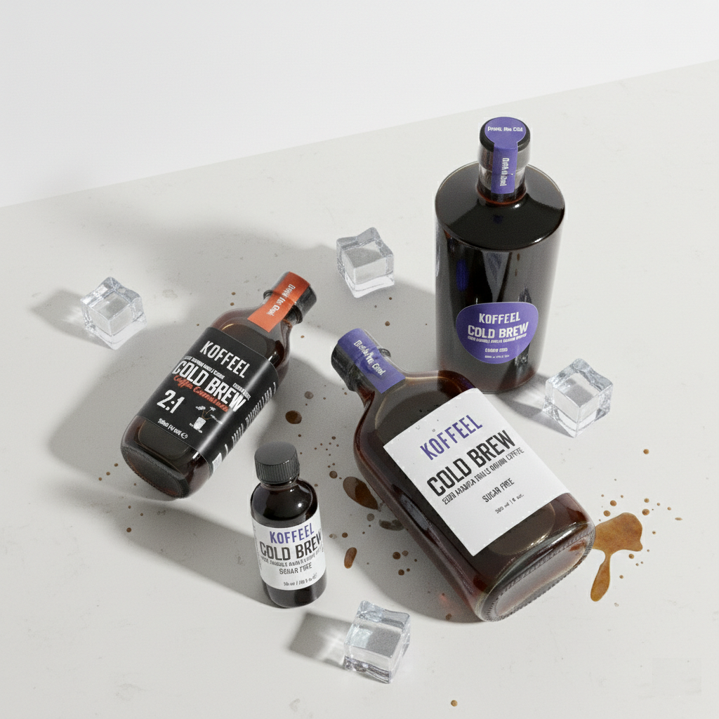 Koffeel Cold Brew Kahve - 50ml - 200ml - 500 ml - 150 ml Konsantre