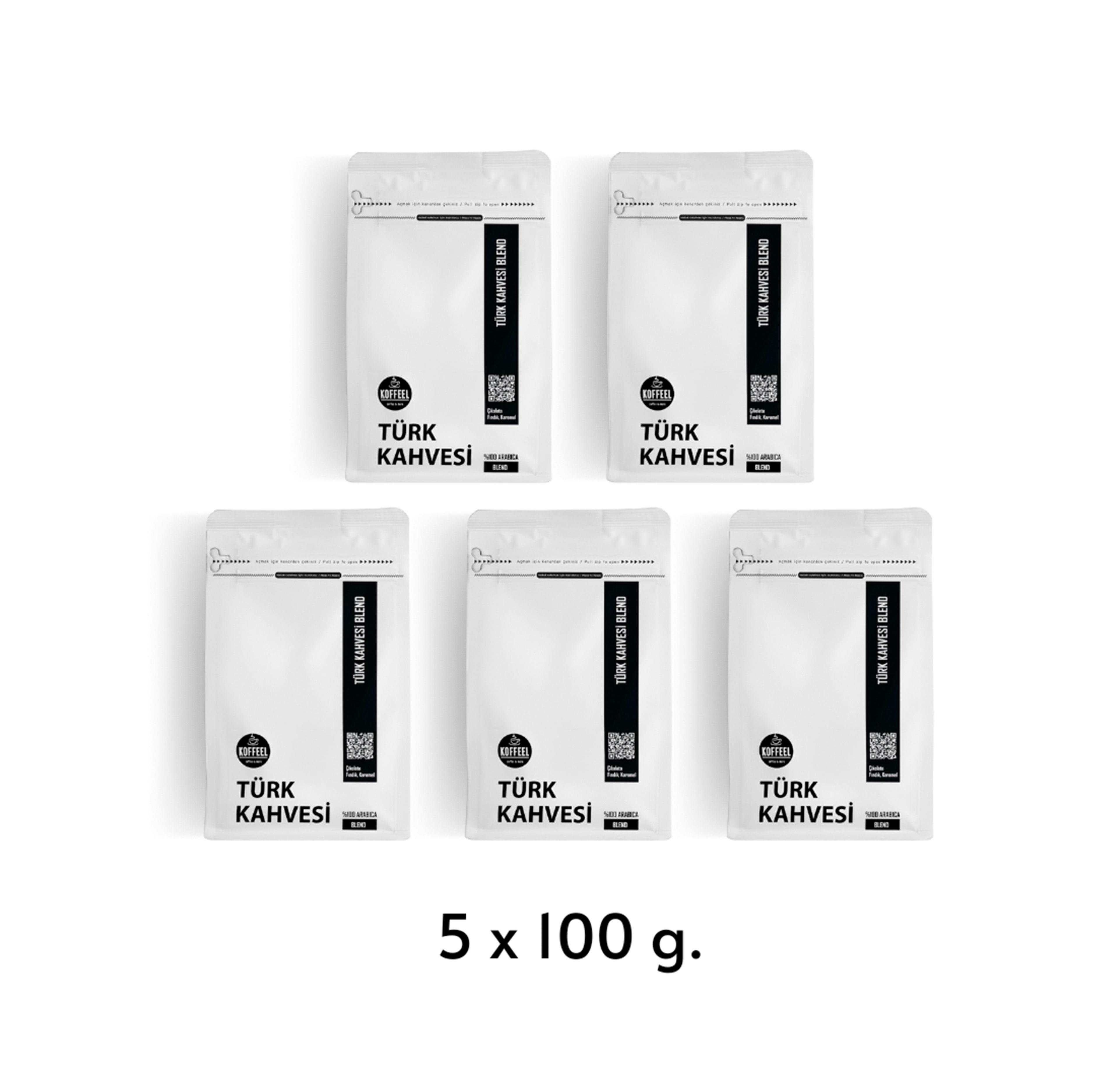 Türk Kahvesi Harmanı 5 x 100g.