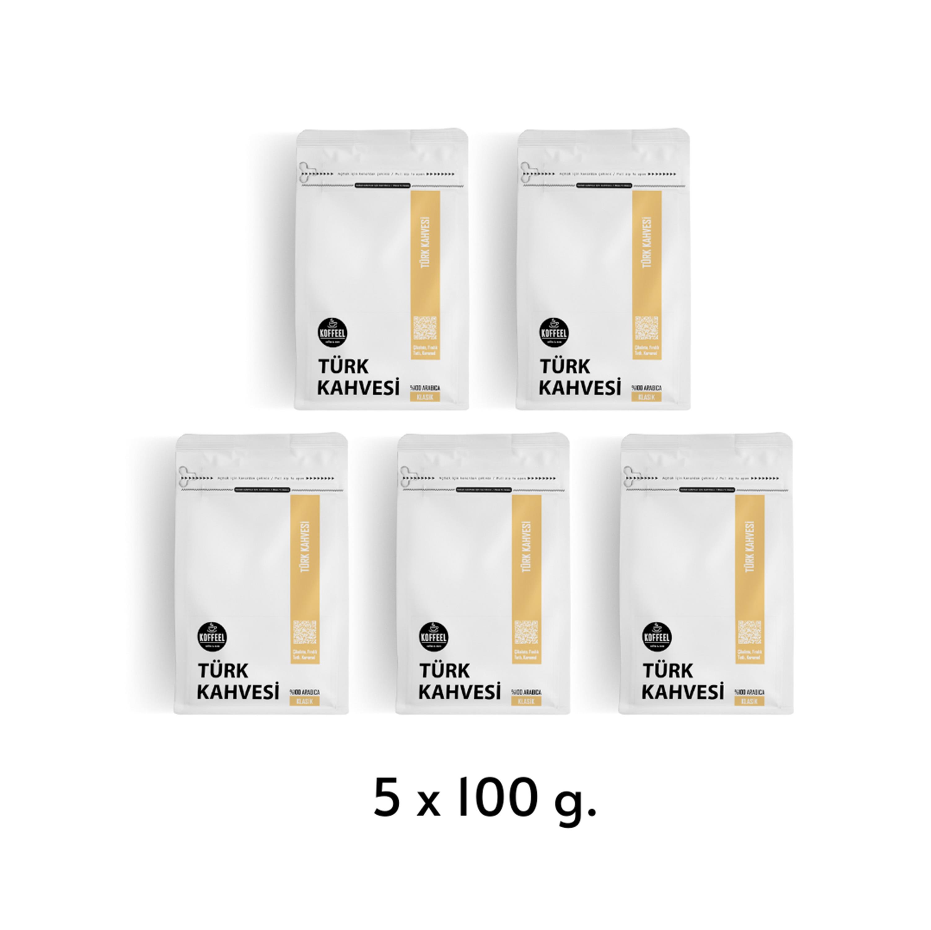 Klasik Türk Kahvesi - 5 x 100g. 