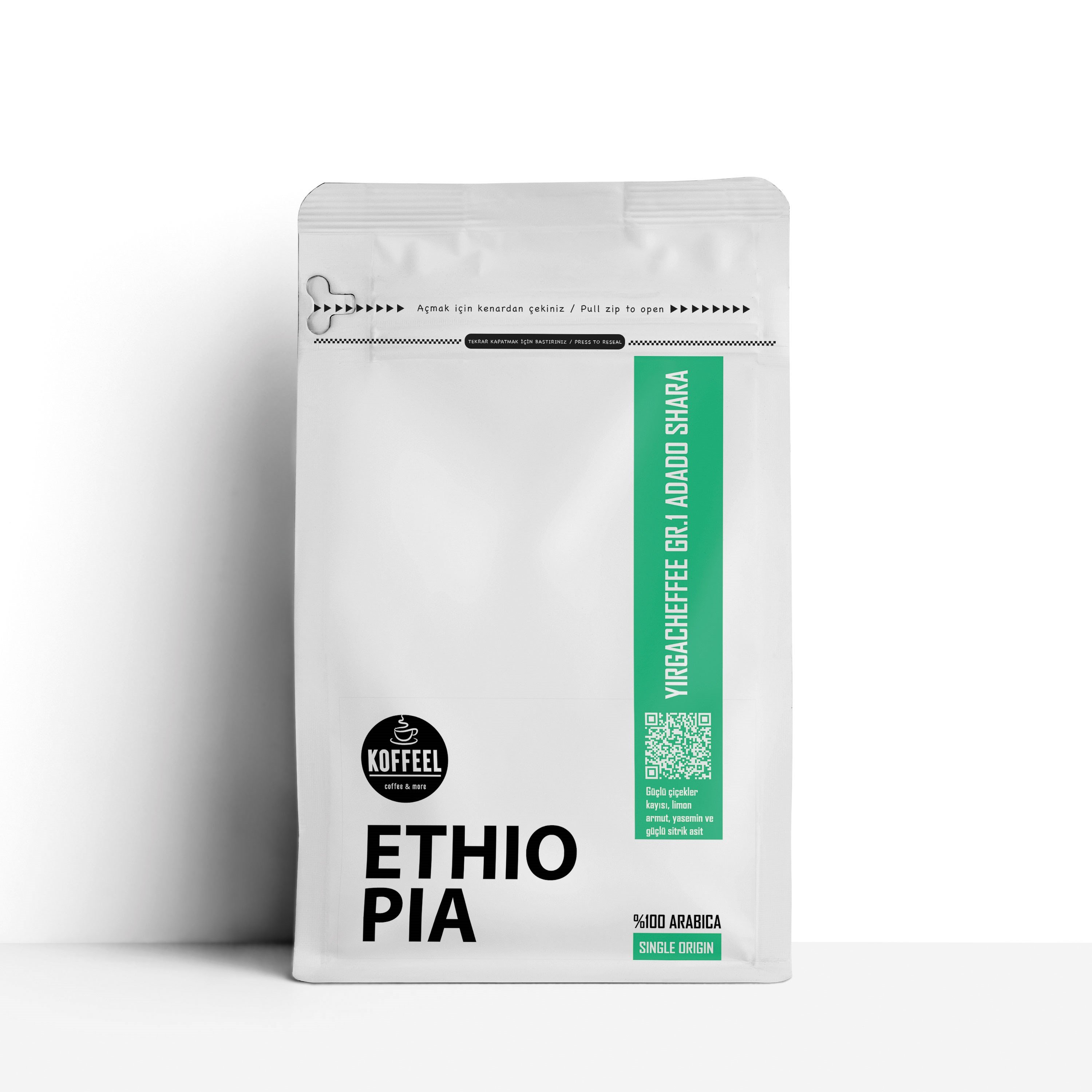 Ethiopia Yirgacheffee Gr.1 Adado Shara %100 Arabica