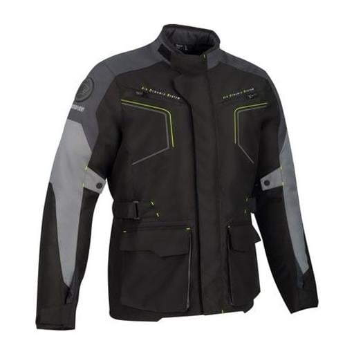 Bering Winnipeg 4 Mevsim Motorcu Montu Gri-Siyah