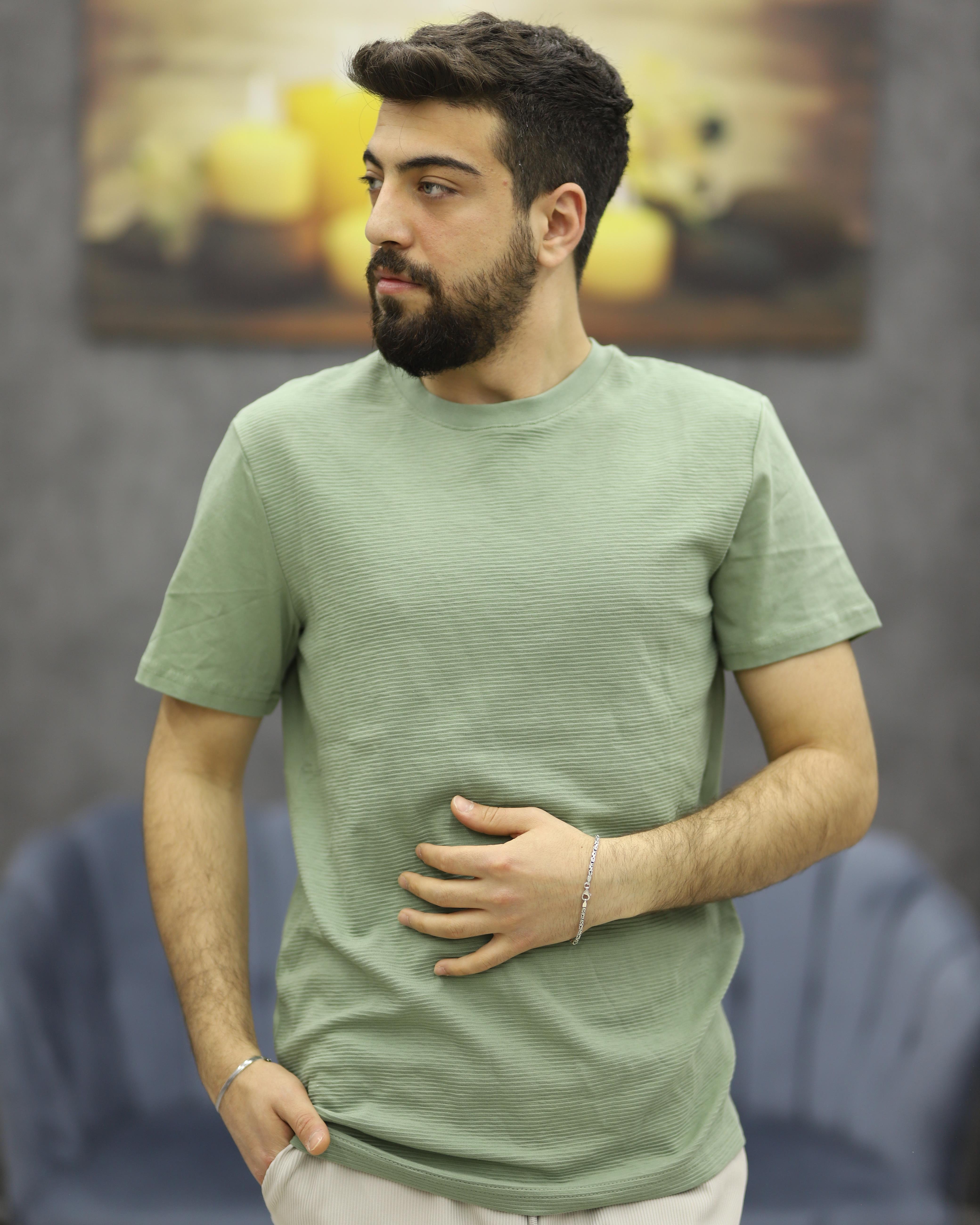 ASSENTE 3004 BİSİKLET YAKA TİŞÖRT(MİNT)