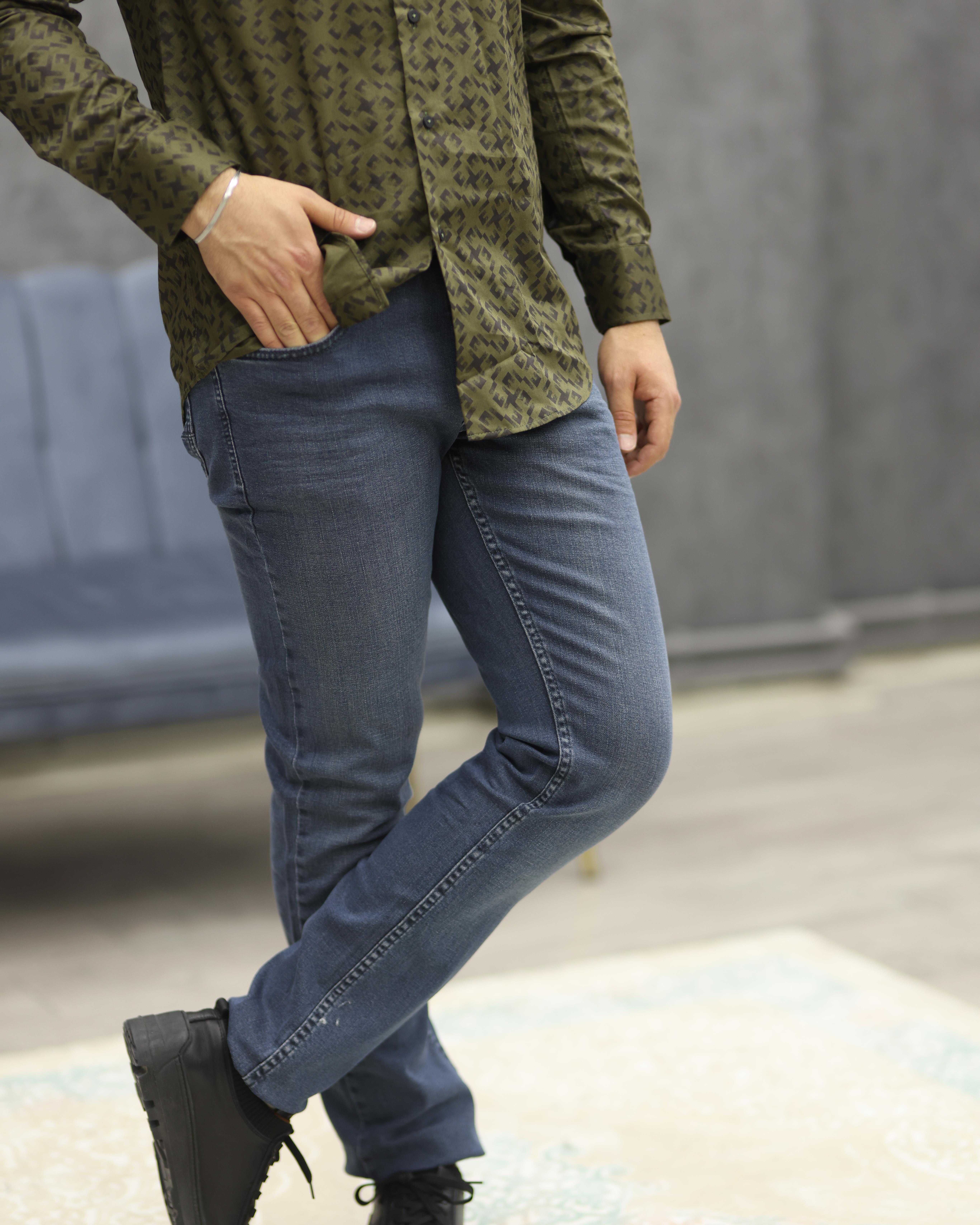 CWL 2712 CASUAL FİT KOT PANTOLON(MAVİ)