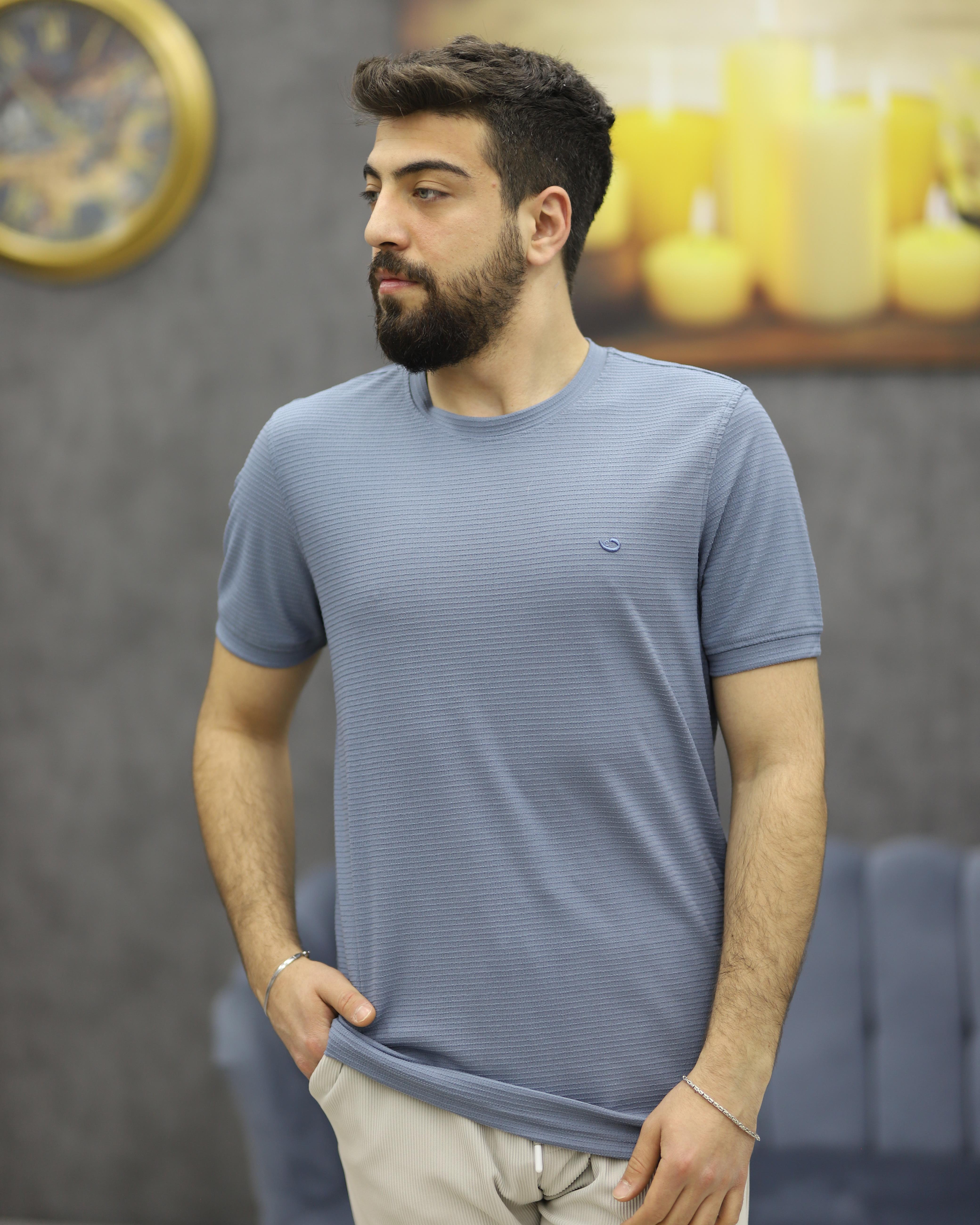 CWL 7018 BİSİKLET YAKA TİŞÖRT(İNDİGO)