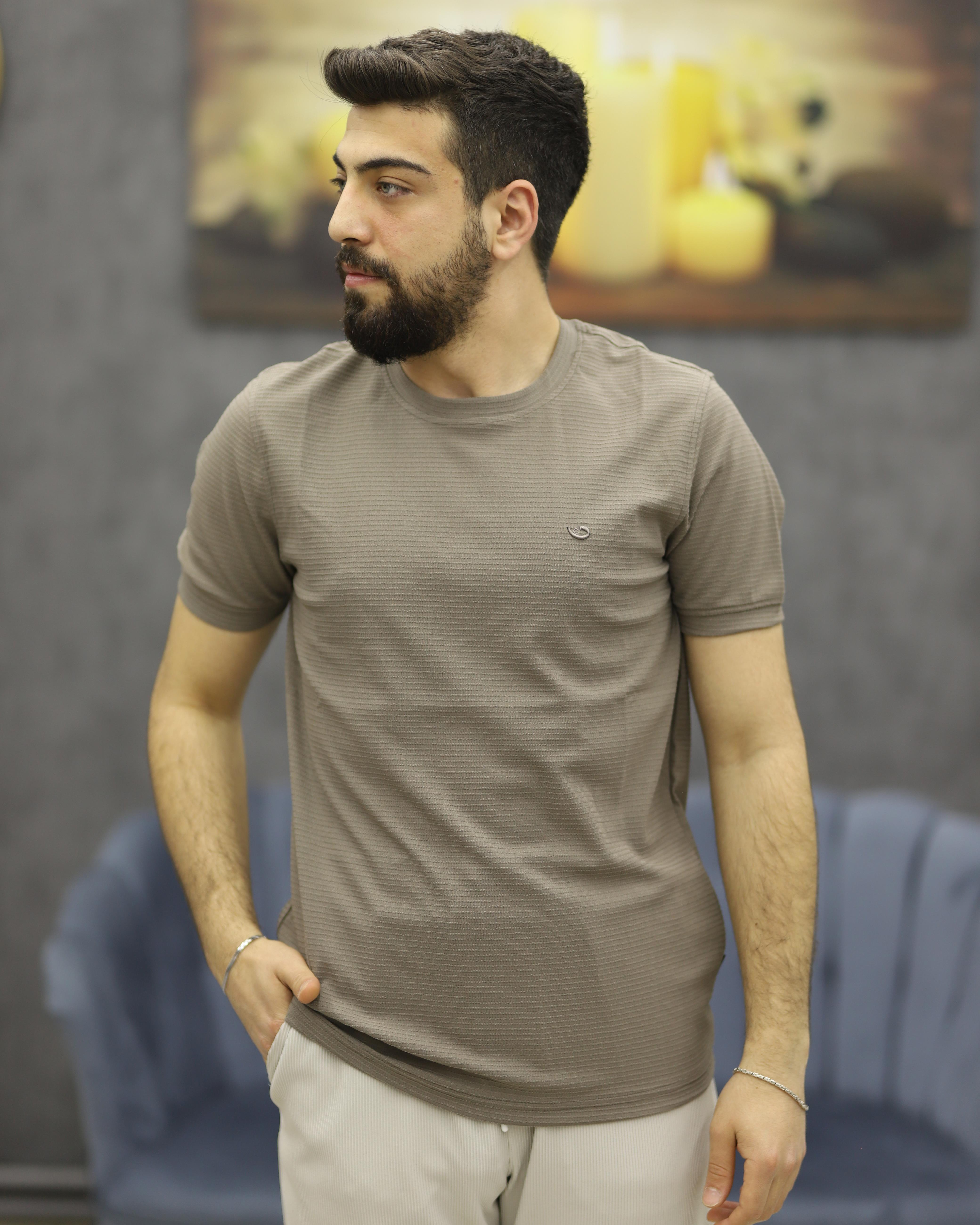 CWL 7018 BİSİKLET YAKA TİŞÖRT(TOPRAK)