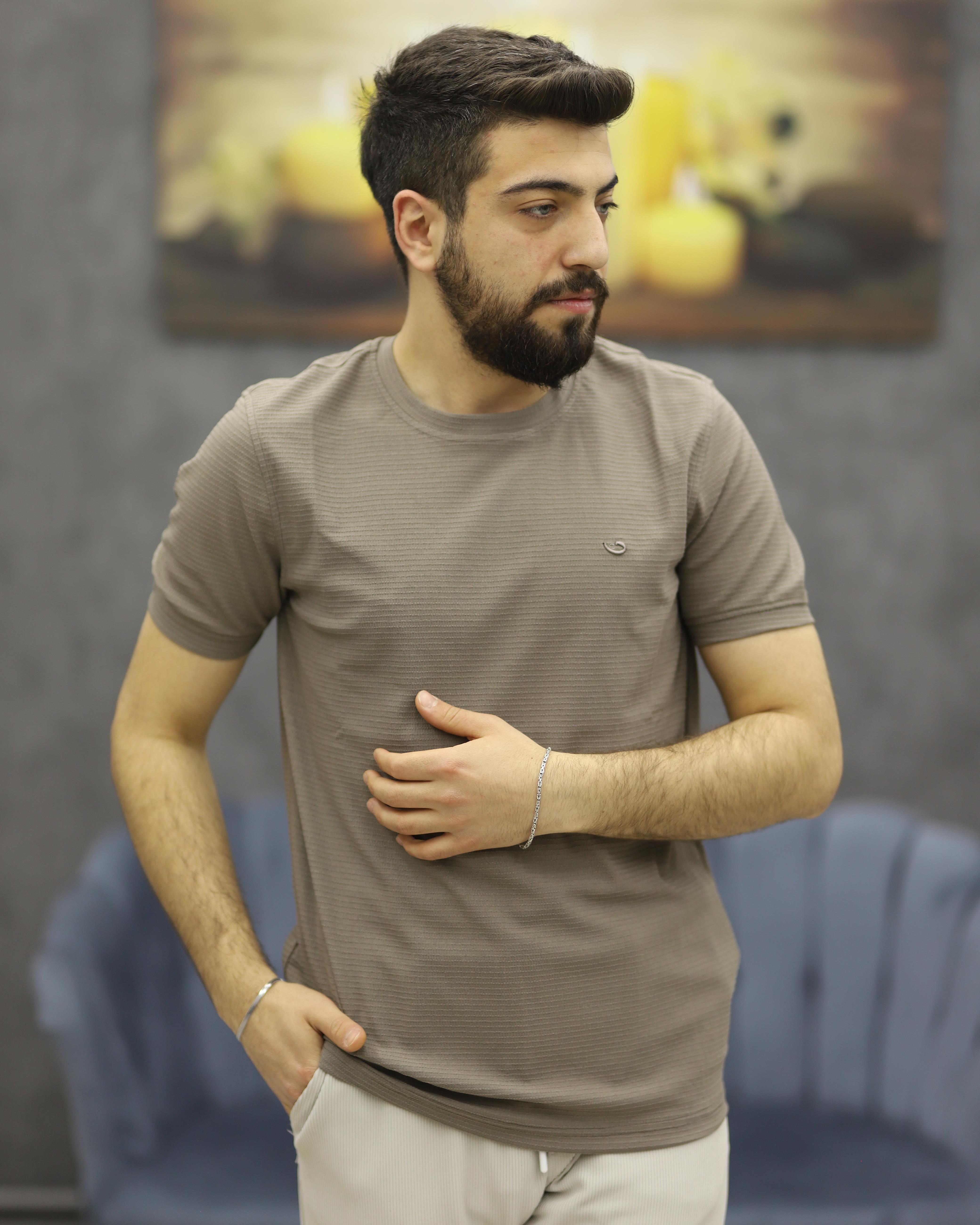 CWL 7018 BİSİKLET YAKA TİŞÖRT(TOPRAK)