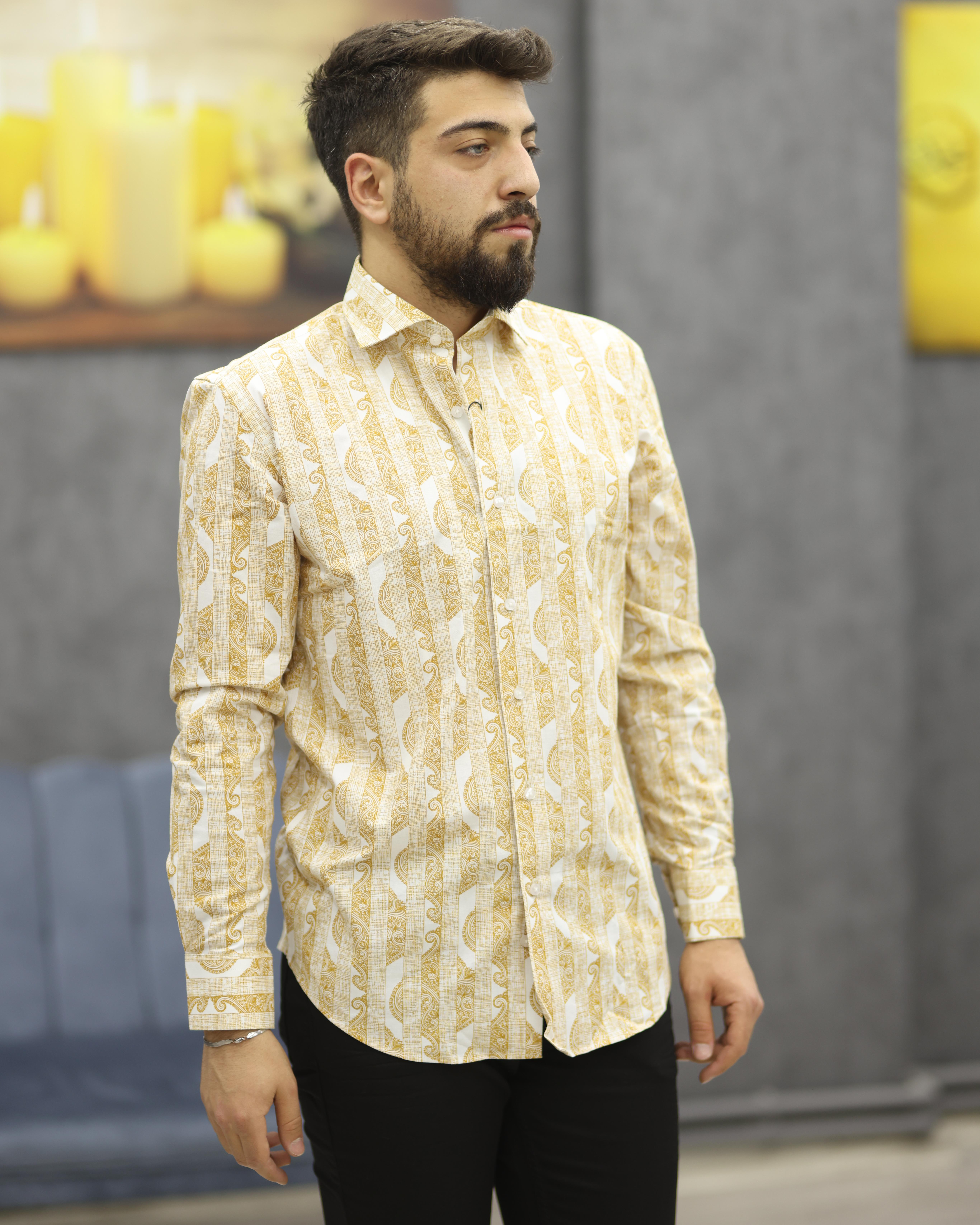 GUARES 722 SLİMFİT EMPİRME U.KOL GÖMLEK(TABA)