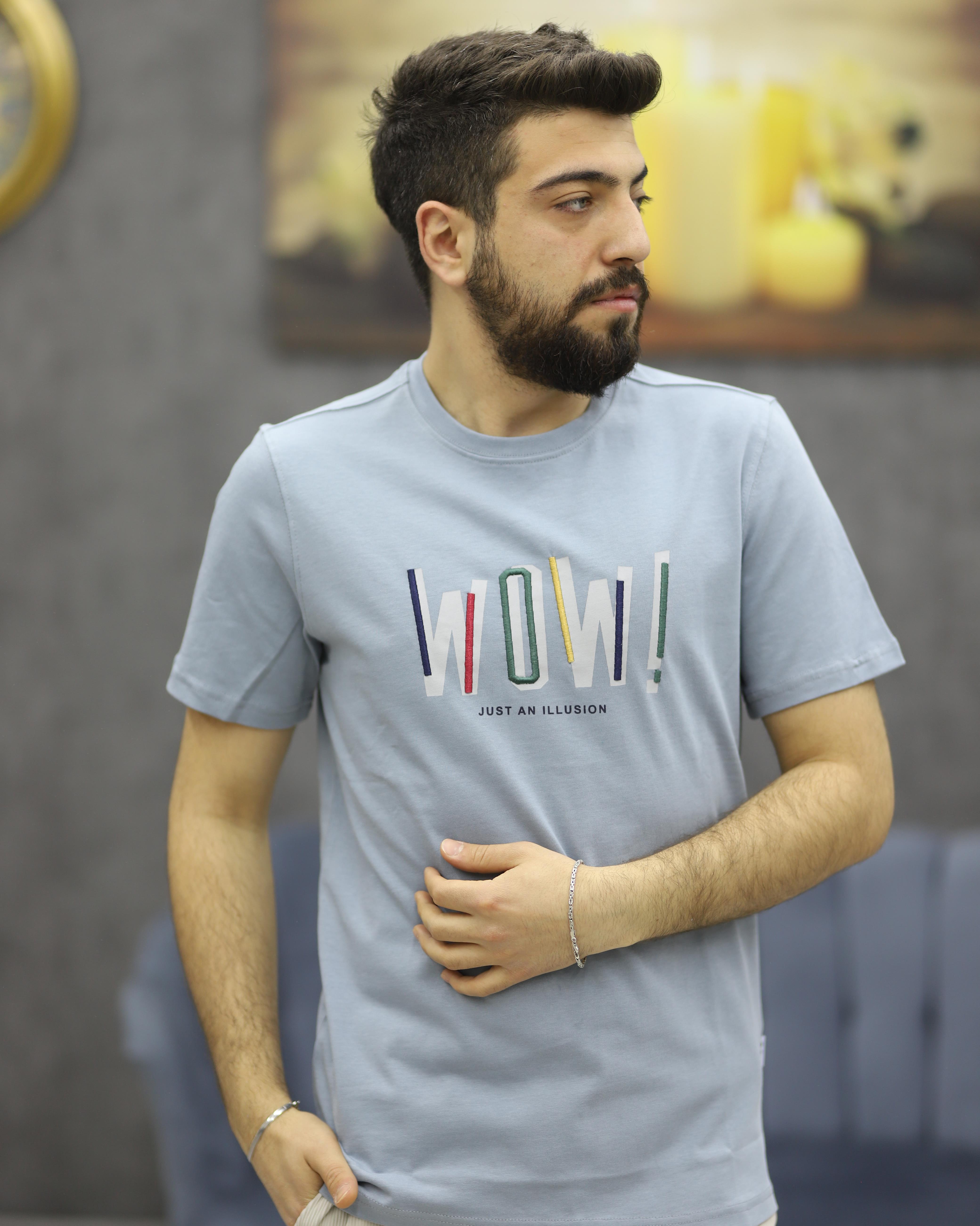 POOLL PARK 243410 BİSİKLET YAKA TİŞÖRT(HAVACI MAVİ)