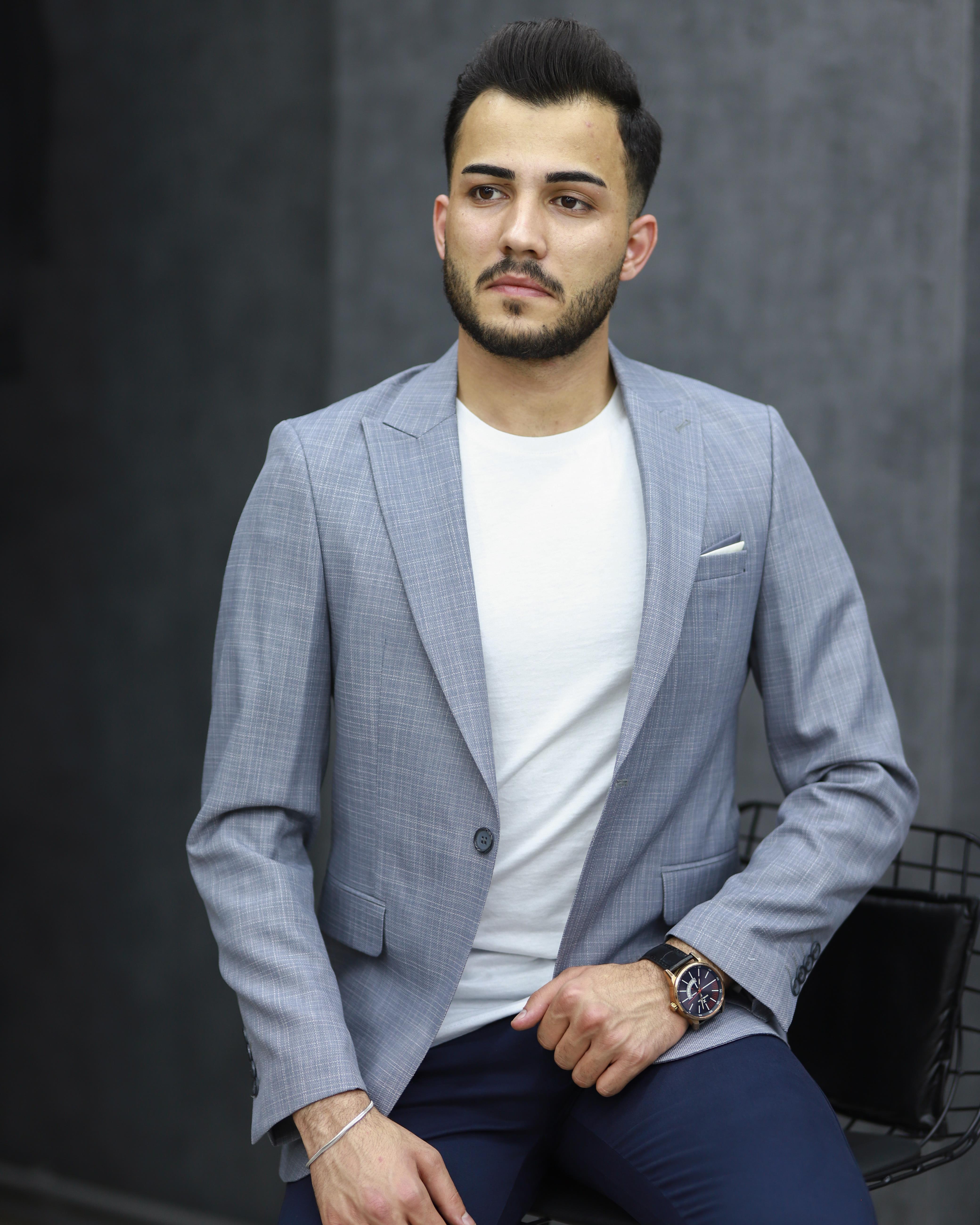 SAVARA 60307 SLİMFİT CEKET(A.MAVİ)