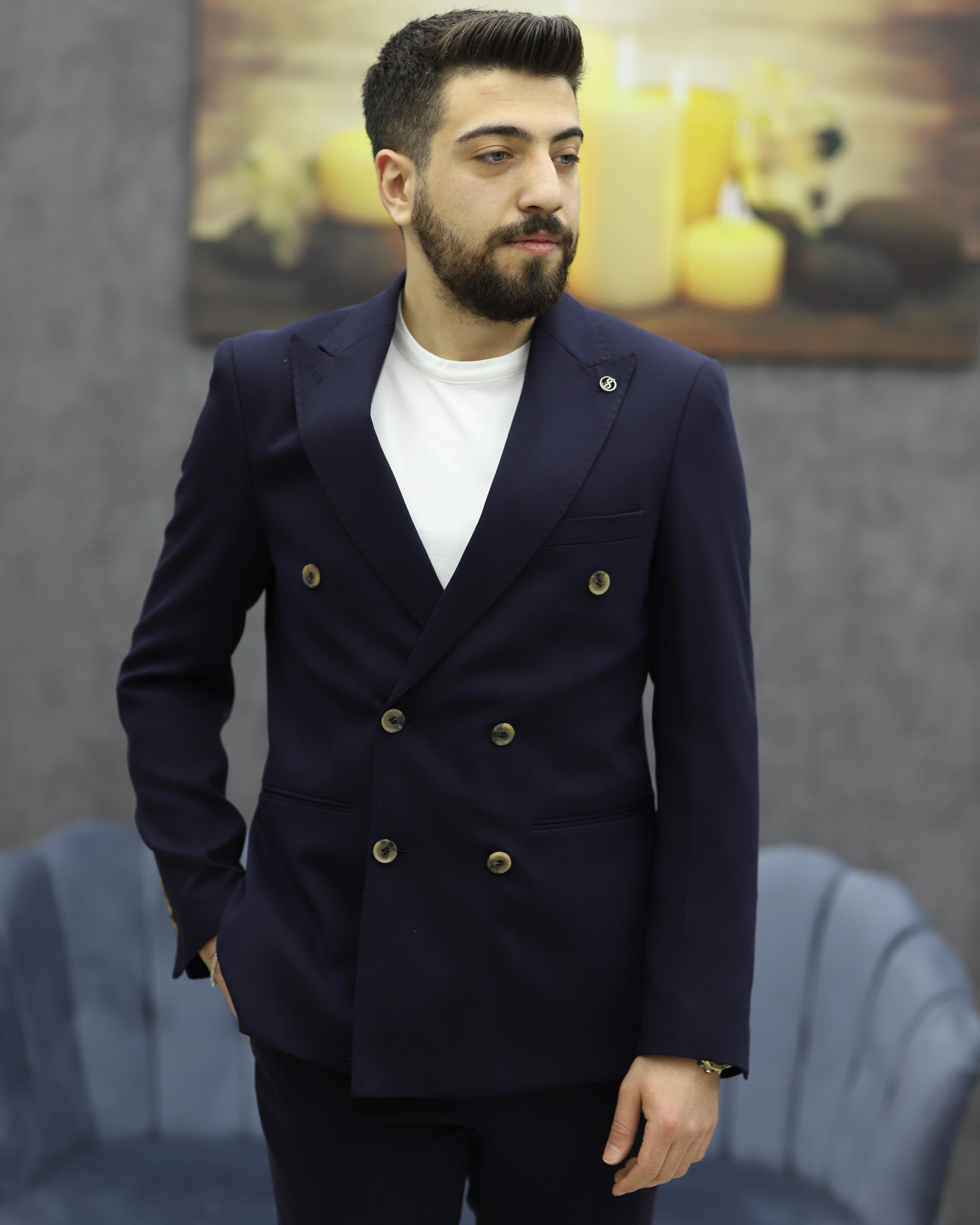 SUIT SARTORIA 2592 SLİMFİT KRUVAZE TAKIM ELBİSE(LACİVERT)