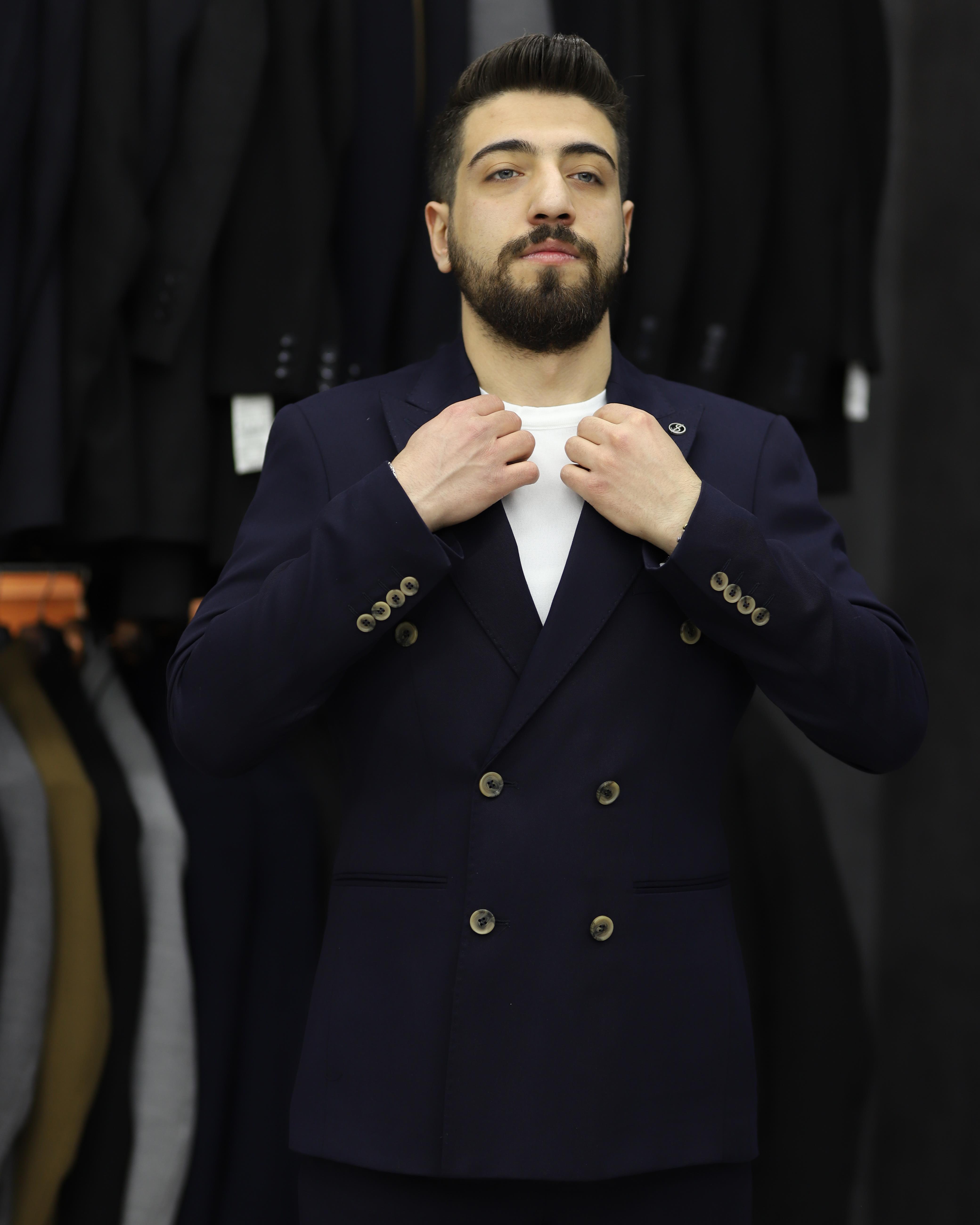 SUIT SARTORIA 2592 SLİMFİT KRUVAZE TAKIM ELBİSE(LACİVERT)