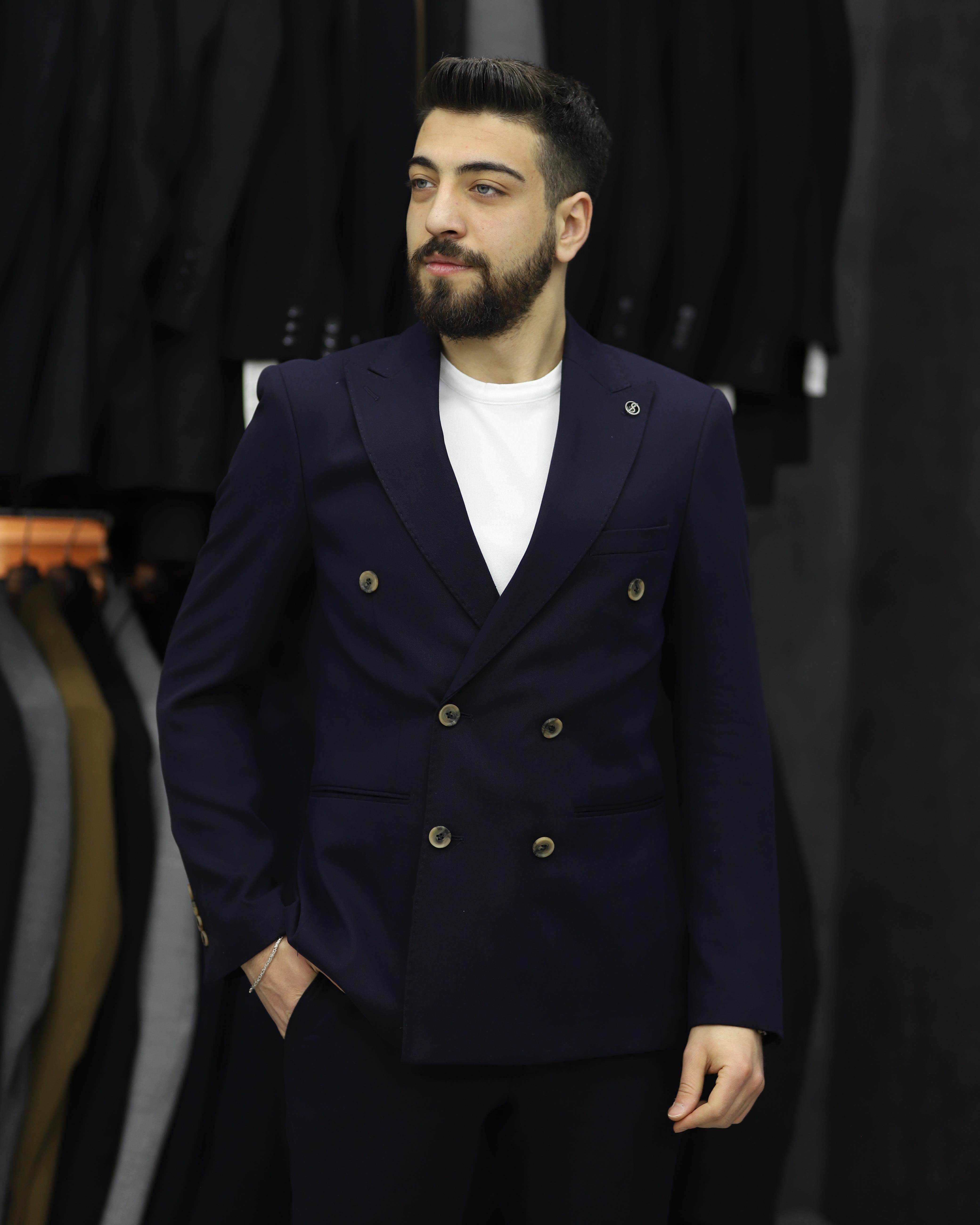 SUIT SARTORIA 2592 SLİMFİT KRUVAZE TAKIM ELBİSE(LACİVERT)