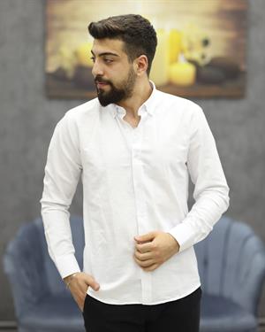 ASSENTE 651 SLİMFİT SPOR GÖMLEK(BEYAZ)