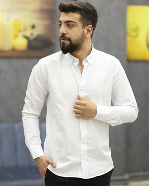 ASSENTE 651 SLİMFİT SPOR GÖMLEK(BEYAZ)