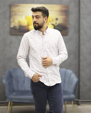ASSENTE 855 SLİMFİT EMPİRME U.KOL GÖMLEK(BORDO)