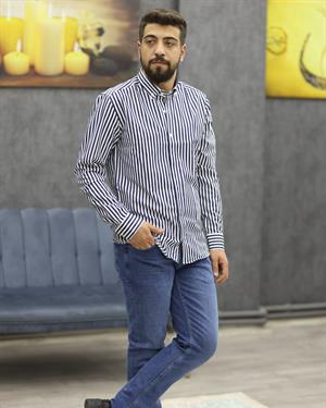 ASSENTE 962 SLİMFİT U.KOL GÖMLEK(LACİVERT)