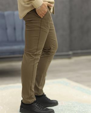 AVASAR 2146 SLİMFİT KETEN PANTOLON(VİZON)