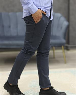 AVASAR 2369 SLİMFİT KETEN PANTOLON(İNDİGO)