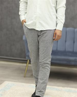 AVASAR 2417 İPLİ SPOR KETEN PANTOLON(GRİ)