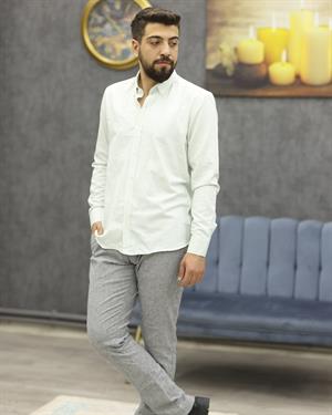 AVASAR 2417 İPLİ SPOR KETEN PANTOLON(GRİ)