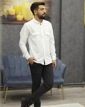 AVASAR 2496 SLİMFİT SPOR KUMAŞ PANTOLON(SİYAH)