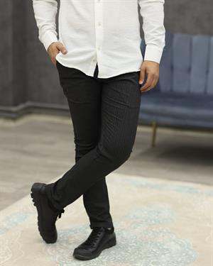 AVASAR 2496 SLİMFİT SPOR KUMAŞ PANTOLON(SİYAH)