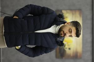 BİGAZZİ 99368 KAPŞONLU ŞİŞME MONT(LACİVERT)