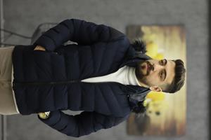 BİGAZZİ 99368 KAPŞONLU ŞİŞME MONT(LACİVERT)