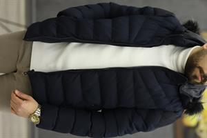 BİGAZZİ 99368 KAPŞONLU ŞİŞME MONT(LACİVERT)