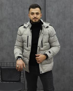 BİGAZZİ 99447 KAPŞONLU ŞİŞME KABAN(TAŞ)