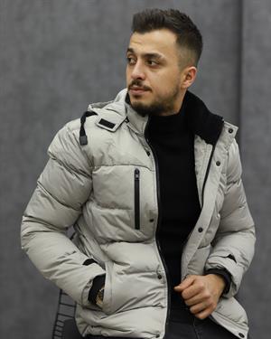 BİGAZZİ 99447 KAPŞONLU ŞİŞME KABAN(TAŞ)