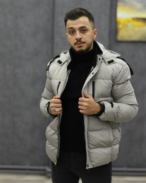 BİGAZZİ 99447 KAPŞONLU ŞİŞME KABAN(TAŞ)