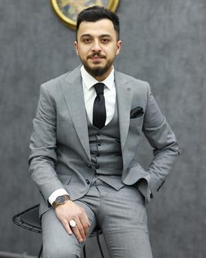 CEMDEN 2309-06 SLİMFİT YELEKLİ TAKIM ELBİSE(GRİ)