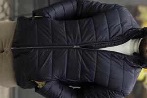 COSTUMEN 3794 YAKA KÜRKLÜ ŞİŞME KABAN(LACİVERT)