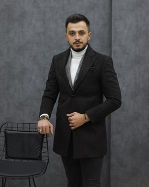 COSTUMEN 4004 CEKET YAKA KAŞE KABAN(KAHVE)