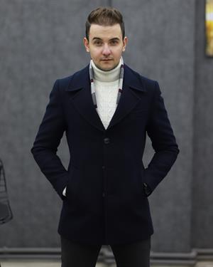 COSTUMEN 6353 ATKILI KAŞE KABAN(LACİVERT)