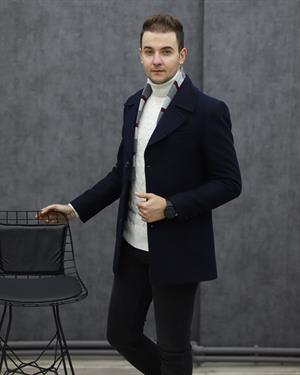 COSTUMEN 6353 ATKILI KAŞE KABAN(LACİVERT)