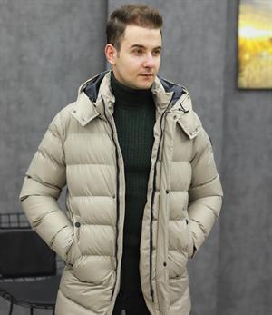 COSTUMEN 7511 KAPŞONLU ŞİŞME KABAN(KREM)