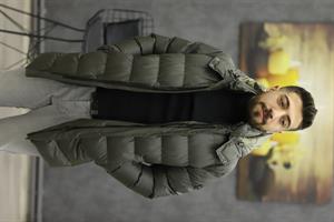 COSTUMEN 7511 KAPŞONLU ŞİŞME KABAN(YEŞİL)