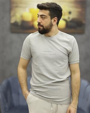 CWL 7017 BİSİKLET YAKA TİŞÖRT(GRİ)