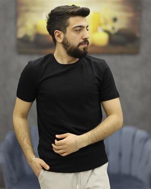 CWL 7020 BİSİKLET YAKA TİŞÖRT(SİYAH)