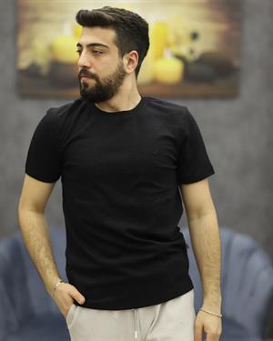 CWL 7020 BİSİKLET YAKA TİŞÖRT(SİYAH)