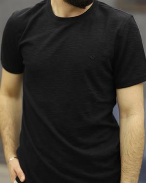 CWL 7020 BİSİKLET YAKA TİŞÖRT(SİYAH)