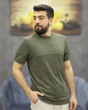 CWL 7029 BİSİKLET YAKA TİŞÖRT(HAKİ)