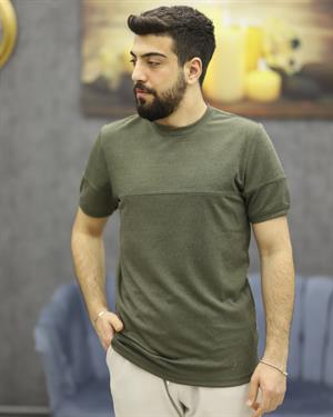 CWL 7029 BİSİKLET YAKA TİŞÖRT(HAKİ)