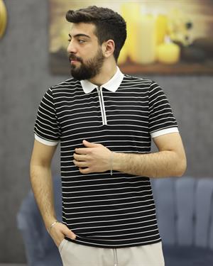 CWL 8029 POLO YAKA TİŞÖRT(SİYAH)