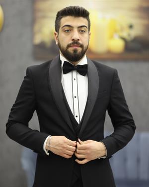 DORMEN 4571 ŞAL YAKA SMOKİN SET(SİYAH)