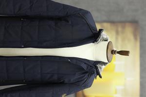 EXCELENTE 5001 KÜRKLÜ DİK YAKA ŞİŞME KABAN(LACİVERT)