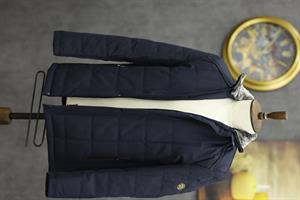 EXCELENTE 5001 KÜRKLÜ DİK YAKA ŞİŞME KABAN(LACİVERT)