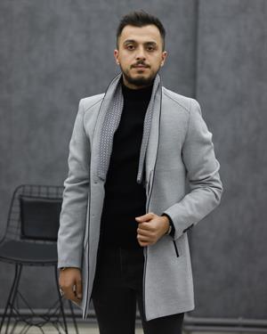 EXCELENTE 9087 ATKILI DİK YAKA KAŞE KABAN(A.GRİ)